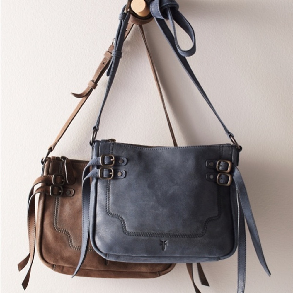 Frye western suede crossbody NWT